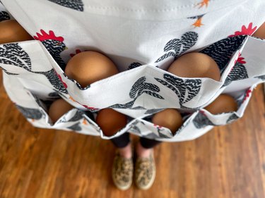 Chicken Egg Collecting Apron Egg Apron For Fresh Eggs Women Deep