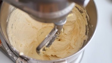 Buttercream in mixer