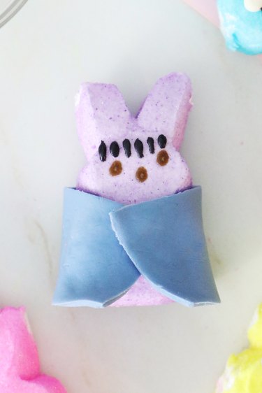 Decorated Peep bunny inspired by Eloise from Bridgerton