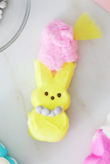 Decorated Peep bunny inspired by Penelope from Bridgerton