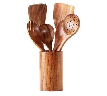 Nayahose 7-Piece Wooden Cooking Utensil Set