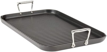 An All-Clad HA1 20-Inch by 13-Inch Hard Anodized Nonstick Grill Pan