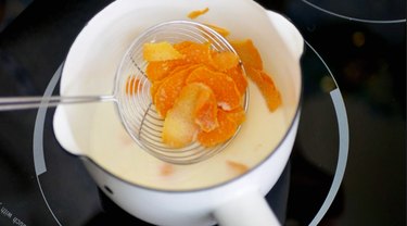 Removing orange zest