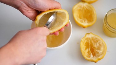 removing lemon insides