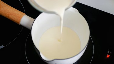 cream in small pot