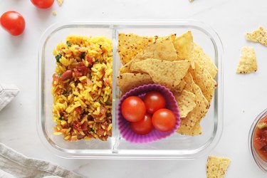 Beans and rice lunchbox