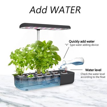 Indoor hydroponic gardens offer an alternative to growing crops outdoors.