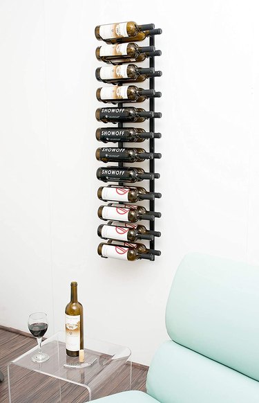 Vintage View W Series Wall-Mounted Metal Wine Rack