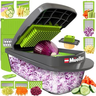 1 Set Vegetable Chopper Multifunctional Fruit Slicer Handle Food Grater Vegetable  Slicer Cutter With Container Onion Mincer Chopper With Multiple  Interchangeable Blades Household Potato Shredder Kitchen Gadgets Chrismas  Halloween Gifts - Home