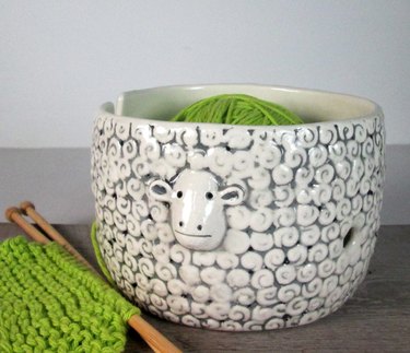 Ceramiquecote Sheep Yarn Bowl