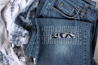 Clothing + Fashion: How to Patch Your Pants • Crafting a Green World