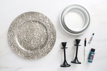 Supplies for DIY tiered tray