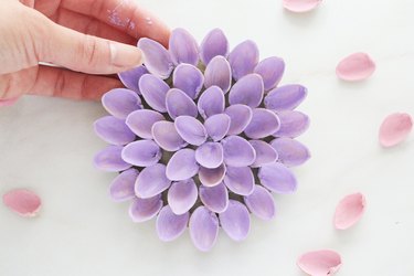 DIY pistachio shell flower