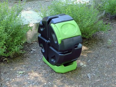 FCMP Outdoor Rolling Tumbler Composter in Green