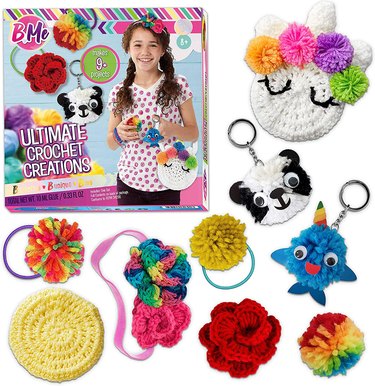 A crocheting kit ideal for kids and beginners. Crochet Art by 4M