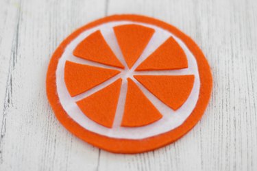 Orange Slice fruit felt shapes - American Felt & Craft