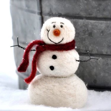 Snowman Felting Kit