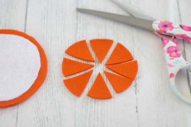 6cm Felt Orange Slice