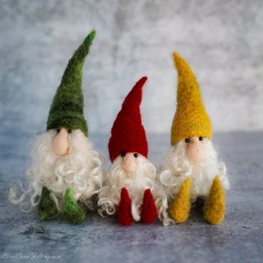 Gnome needle felting kit