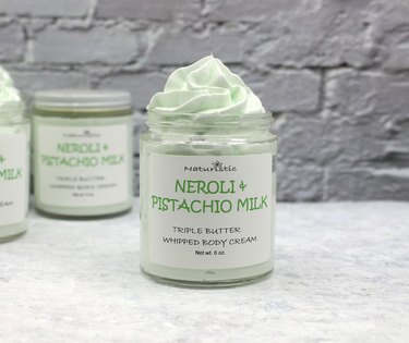 Jar of neroli and pistachio body milk