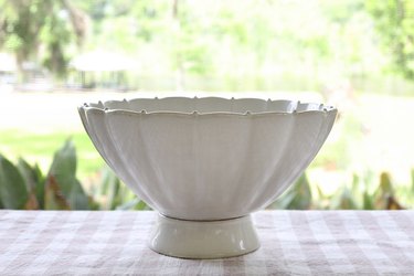 Ceramic planter on a table