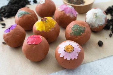 DIY dried flower seed bombs