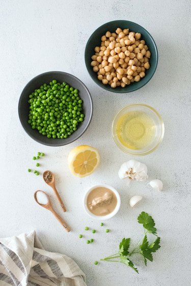 Green pea humus ingredients