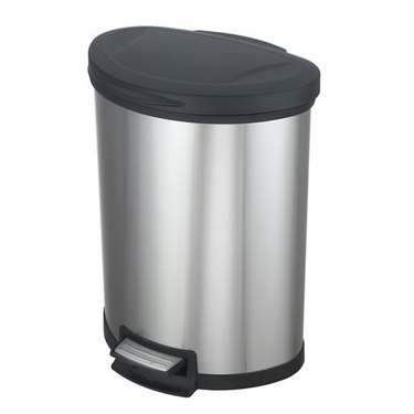 Mainstays 14.2-Gallon Stainless Steel Kitchen Garbage Can