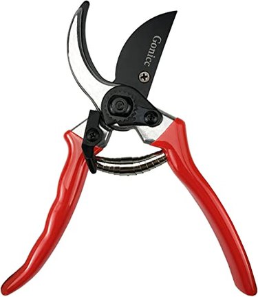 CyberGenZ Anvil Pruning Shears - 8 Garden Shears Pruning, Heavy Duty  Garden Clippers Handheld with Orange Adjustable Grip, Gardening Pruners  Tool for