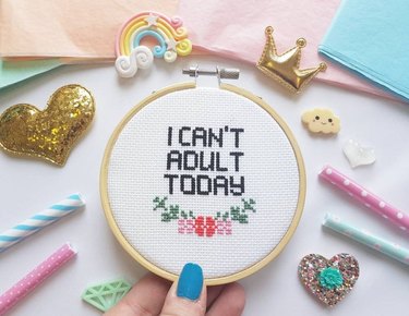 Can't Adult Cross-Stitch Kit