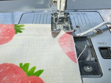 sew across top of apron