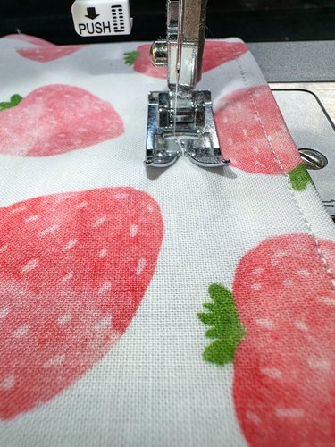 topstitch and sew casing