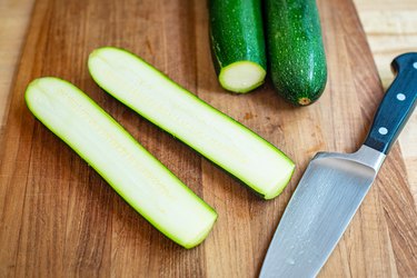 Slice zucchini