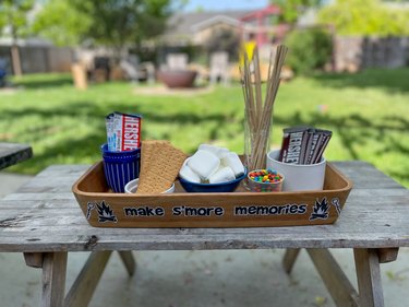 s'more station on table