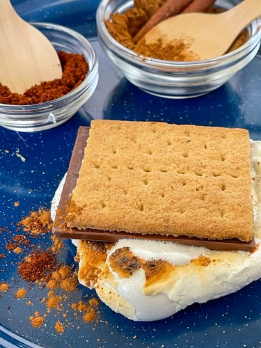 Finished Mexican chocolate s'more