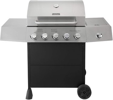Cuisinart gas grill on white ground
