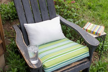 outdoor patio cushion on chair