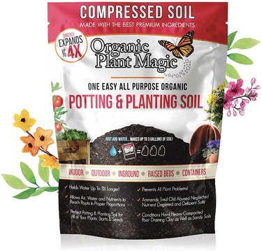 Organic Plant Magic Compressed Organic Potting Soil, 2 lb. Bag