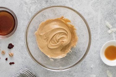 Cashew butter in a bowl