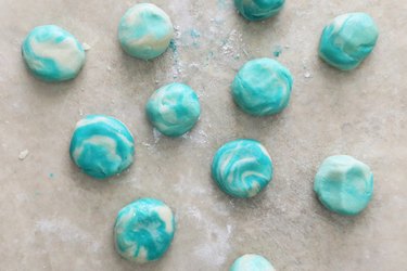 Marbled sugar cookie dough