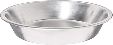 American Metalcraft aluminum pie pan, shown against a white ground