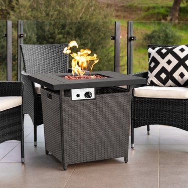 Best Choice Products 28-inch Propane Gas Fire Pit Table in Gray