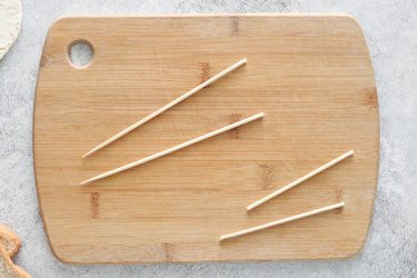 Bamboo skewers for bread boat