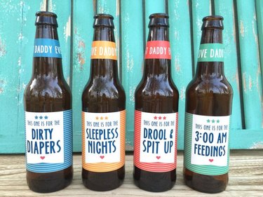 First-Time Dad Beer Labels