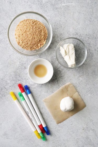 Ingredients for beach ball truffles