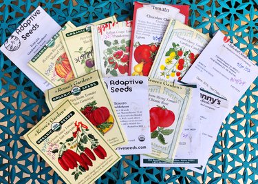 Heirloom seed packets.