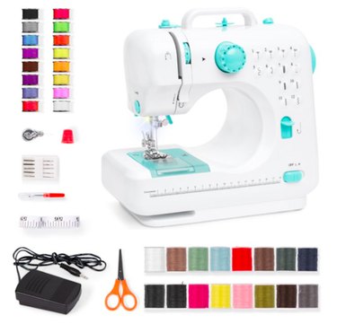 Best Choice Products 6V Portable Sewing Machine, 42-Piece Beginners Kit w/ 12 Stitch Patterns - Teal