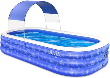 Oeves Inflatable Swimming Pool against a white background.