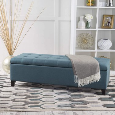 Christopher Knight Home Mission Fabric Storage Ottoman