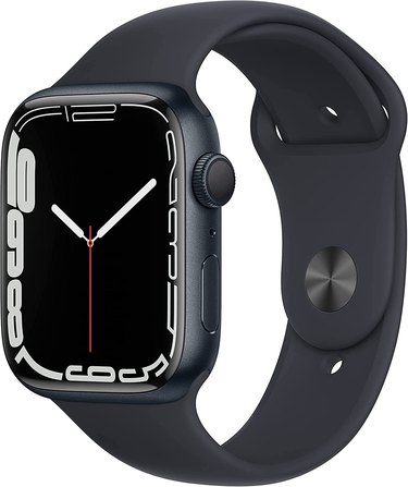 Apple Watch Series 7 With Midnight Aluminum Case and Sports Band